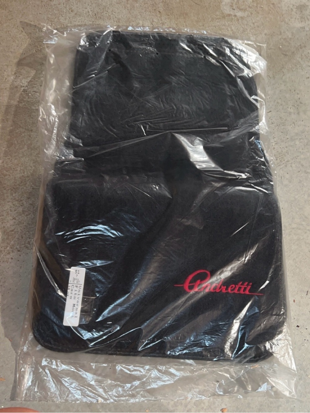 Mario Andretti Universal Carpet Car Floor Mats Set